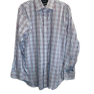 Men’s Bonobos Stretch Casual Button Down Shirt with Plaid Pattern Sz 16/33